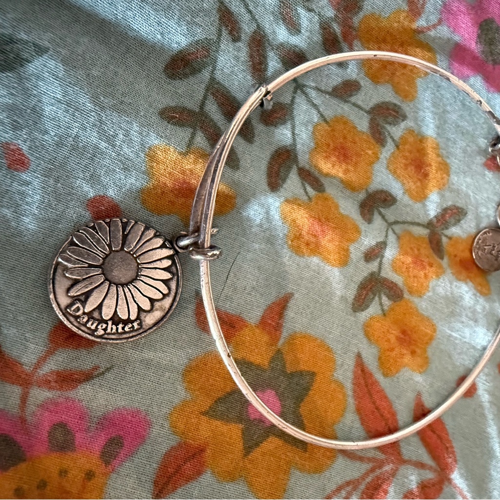 Alex And Ani Silver 'Daughter' Charm Bracelet